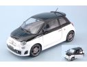Motormax MTM73380WBK ABARTH 500 2009 WHITE/BLACK 1:24 Modellino