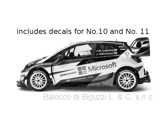 Ixo model RAM648 TOYOTA YARIS WRC N.10 (WINNER)/N.11 (23th) RALLY SWEDEN 2017 1:43 Modellino