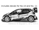 Ixo model RAM648 TOYOTA YARIS WRC N.10 (WINNER)/N.11 (23th) RALLY SWEDEN 2017 1:43 Modellino
