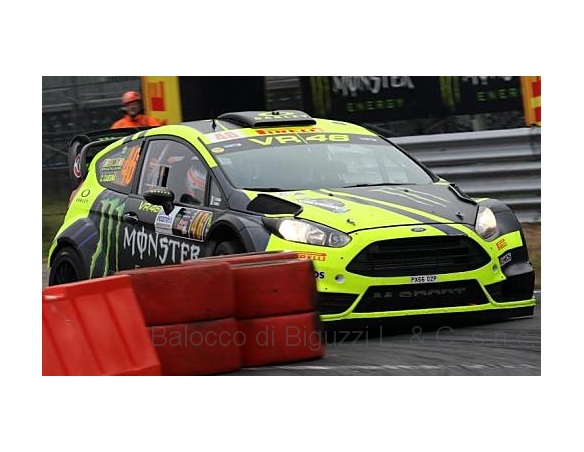 Ixo model RAM658 FORD FIESTA RS WRC MONSTER N.46 WINNER MONZA 2017 V.ROSSI-C.CASSINA 1:43 Modellino