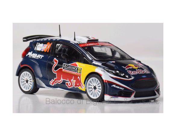 Ixo model RAM668 FORD FIESTA R5 RED BULL N.31 DNF MONTECARLO 2018 E.CAMILLI-VEILLAS 1:43 Modellino