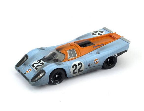Brumm BM0495R PORSCHE 917K N.22 ACCIDENT LM 1970 M.HAIWOOD-D.HOBBS RACED+PILOTA 1:43 Modellino
