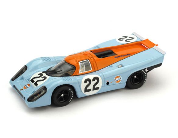 Brumm BM0495UPD PORSCHE 917K N.22 RETIRED (ACCIDENT) LM 1970 M.HAIWOOD-D.HOBBS 1:43 Modellino