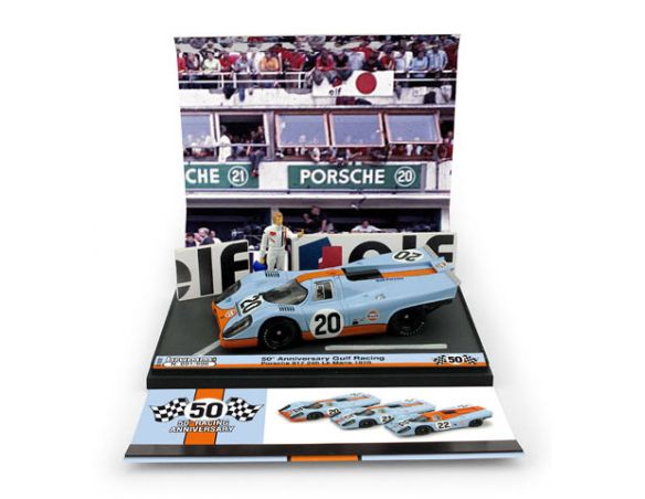 Brumm BMS1801 PORSCHE 917K 50° ANNIV.VITTORIE SCUDERIA GULF 1968-2018 LIM.500 1:43 Modellino