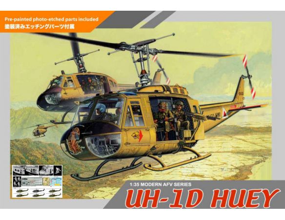 Dragon D3538 UH-1D HUEY KIT 1:35 Modellino
