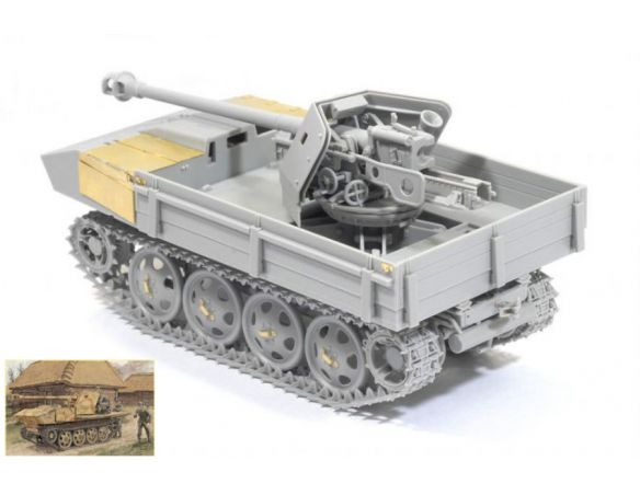 Dragon D6640 PAK 40/4 7,5 cm AUF RSO KIT 1:35 Modellino