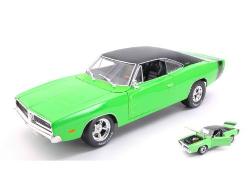 Maisto MI32612GR DODGE CHARGER R/T 1969 GREEN 1:18 Modellino