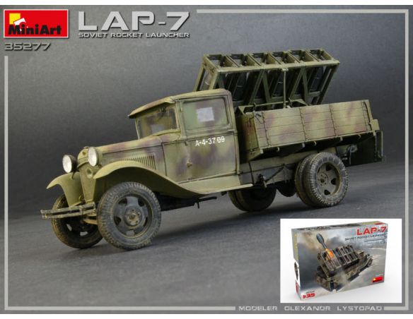 Miniart MIN35277 SOVIET ROCKET LAUNCHER LAP-7 KIT 1:35 Modellino