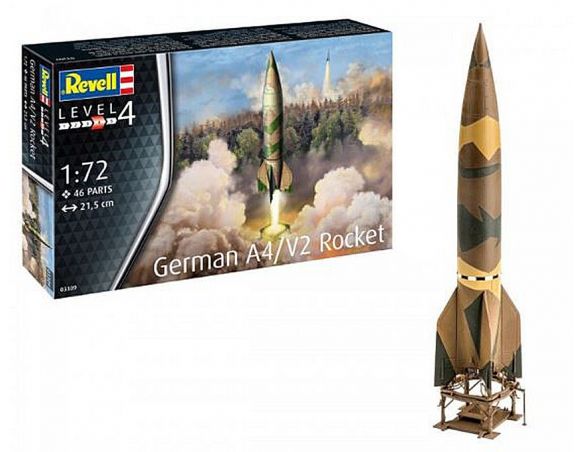 Revell RV03309 GERMAN A4/V2 ROCKET KIT 1:72 Modellino