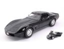 Welly WE12546BK CHEVROLET CORVETTE COUPE' 1982 BLACK 1:18 Modellino