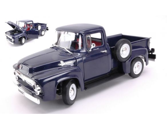 Welly WE19831BL FORD F100 PICK UP 1956 BLUE 1:18 Modellino