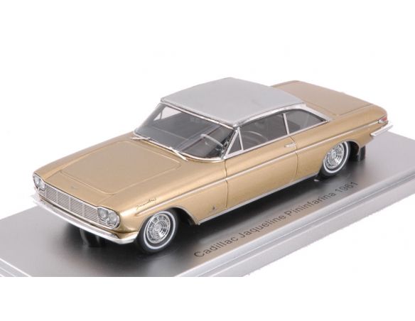 Kess Model KS43020030 CADILLAC BROUGHAM JAQUILINE PININFARINA 1961 GOLD MET.1:43 Modellino
