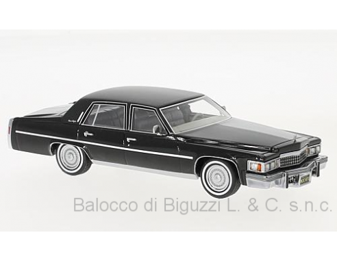 Neo Scale Models NEO47295 CADILLAC FLEETWOOD BROUGHAM BLACK 1978 1:43 Modellino