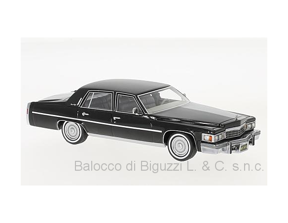 Neo Scale Models NEO47295 CADILLAC FLEETWOOD BROUGHAM BLACK 1978 1:43 Modellino