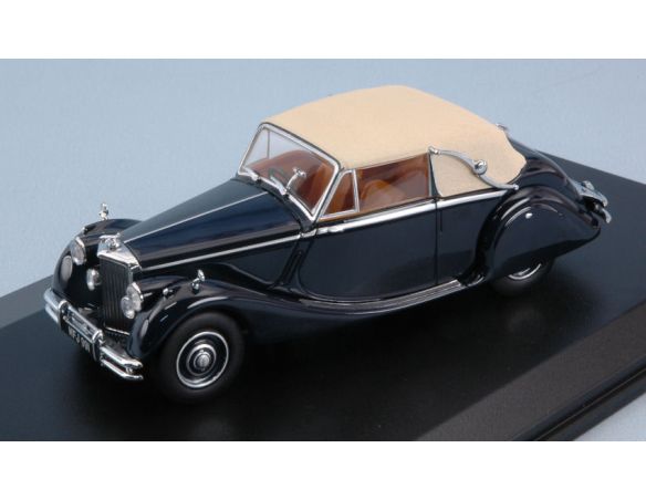 Oxford OXF43JAG5003 JAGUAR MKV RHD DARK BLUE W/BEIGE ROOF 1:43 Modellino