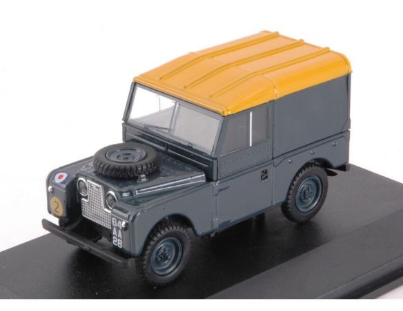 Oxford OXF43LAN188021 LAND ROVER SERIES 1 88 HARD TOP RAF DARK GREEN/YELLOW 1:43 Modellino