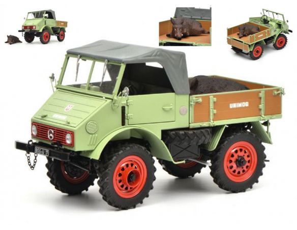 Schuco SH0147 UNIMOG 401 + BOAR (CINGHIALE) 1:18 Modellino
