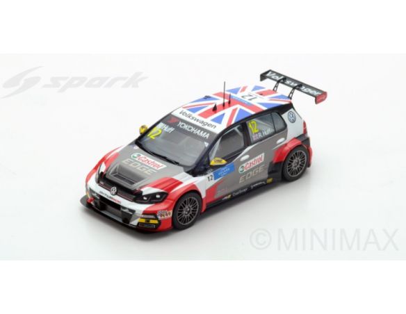 Spark Model S5056 VW GOLF GTI N.12 WINNER Rd.2 WTCR HUNGARY 2018 R.HUFF 1:43 Modellino