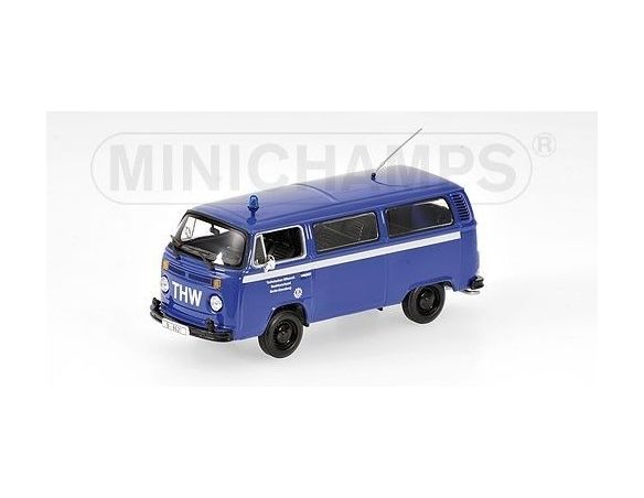 Minichamps PM400053094 VW T 2 BUS 1979 THW BLUE 1:43 Modellino