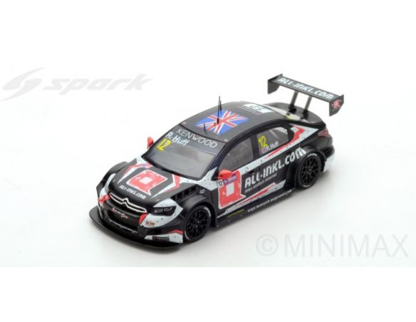 Spark Model SA157 CITROEN C-ELYSEE N.12 WINNER WTCC Rd.2 MACAU GUIA RACE 2017 R.HUFF 1:43 Modellino