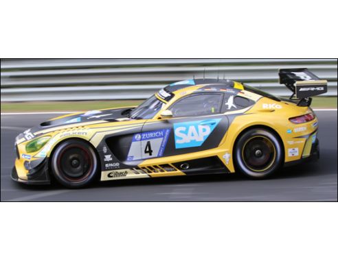 Spark Model SG401 MERCEDES GT3 N.4 2nd 24 H NURBURGRING 2018 ENGEL-METZGER-MULLER-CR. Modellino