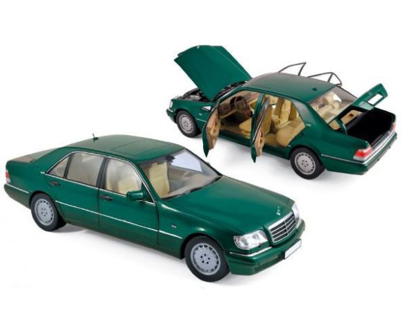 Norev NV183593 MERCEDES S600 1997 GREEN METALLIC 1:18 Modellino