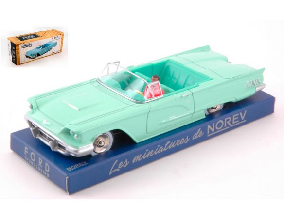 Norev NVCL2711 FORD THUNDERBIRD 1960 VERT ADRIATIQUE (DRIVER INCLUDED) 1:43 Modellino