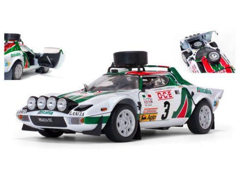 SunStar SS4625 LANCIA STRATOS HF N.3 3rd RALLY MAROCCO 1976 S.MUNARI-S.MAIGA 1:18 Modellino