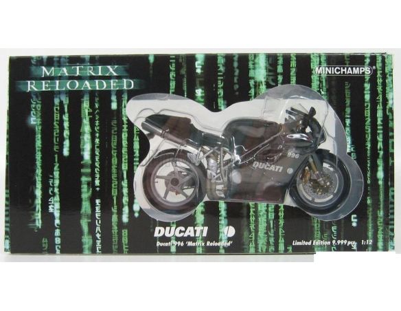 MINICHAMPS 122120002 DUCATI 996 MATRIX RELOADED Modellino