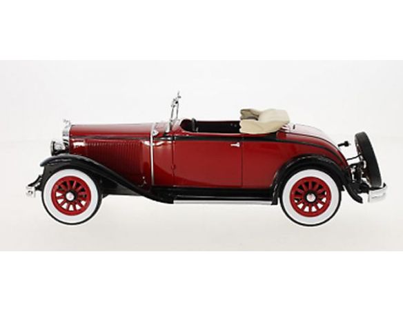 Busch BOS293 DODGE OTTO DG CONVERTIBLE RED/BLACK 1:18 Modellino