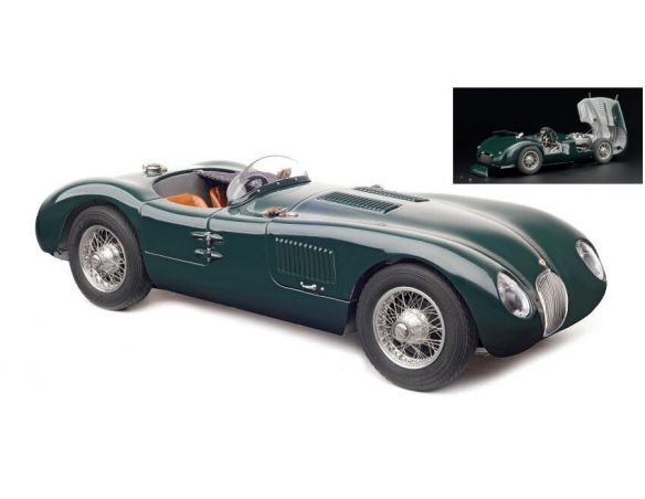 CMC CMC191 JAGUAR C TYPE 1952 RACING GREEN 1:18 Modellino