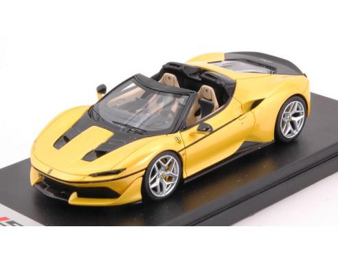 Looksmart LS485E FERRARI J50 YELLOW W/SILVER WHEELS 1:43 Modellino