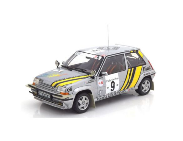 Norev NV185198 RENAULT 5 GT TURBO N.9 WINNER COTE D'AVOIRE 1989 OREILLE-THIMONIER 1:18 Modellino