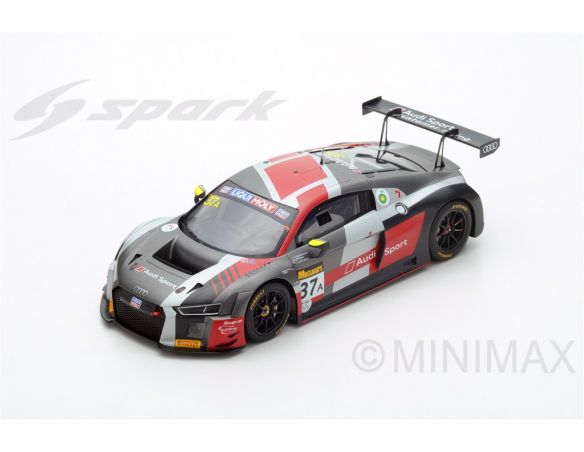 Spark Model S18AS006 AUDI R8 LMS N.37A WINNER 12H BATHURST 2018 FRIJNS-LEONARD-VANTHOOR 1:18 Modellino