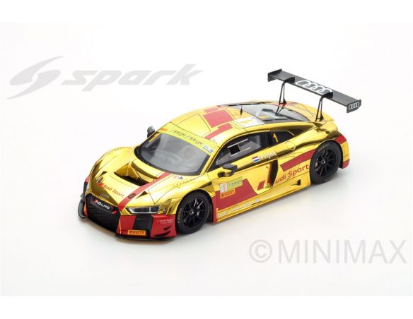 Spark Model S18SA014 AUDI R8 LMS N.1 2nd FIA GT WORLD CUP MACAU 2017 R.FRIJNS 1:18 Modellino