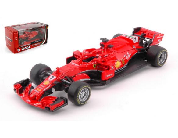 BBURAGO BU36809R FERRARI SF71H KIMI RAIKKONEN 2018 N.7 1:43 Modellino