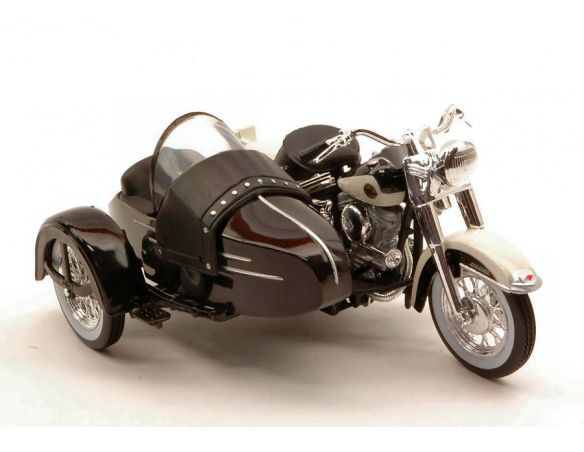 Maisto MI03176 HARLEY DAVIDSON 1958 FLH DUO GLIDE C/SIDECAR 1:18 Modellino