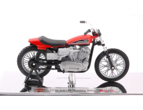 Maisto MI11070 HARLEY DAVIDSON 1972 XR750 RACING BIKE ORANGE 1:18 Modellino