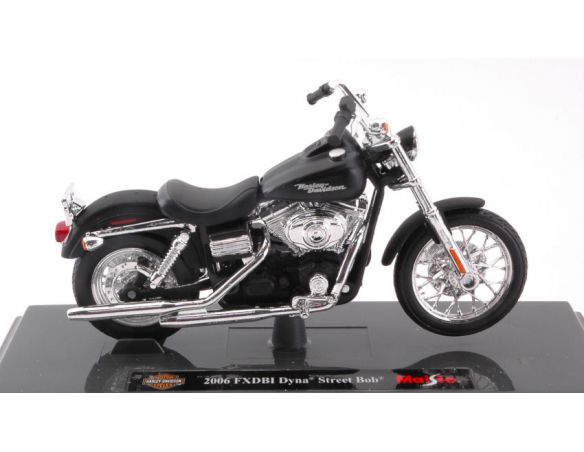Maisto MI13027 HARLEY DAVIDSON 2006 FXDBI DYNA STREET BOB MATT BLACK 1:18 Modellino