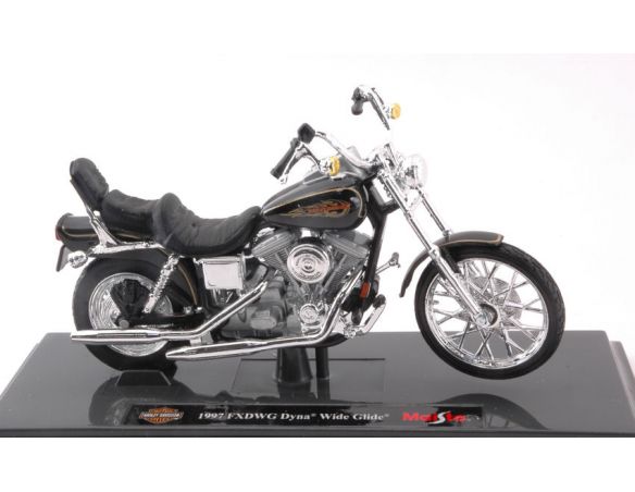 Maisto MI13077 HARLEY DAVIDSON 1997 FXDWG DYNA WIDE GLIDE 1:18 Modellino