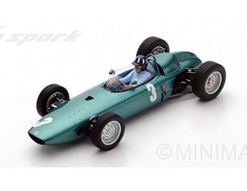 Spark Model S18225 BRM P57 G.HILL 1962 N.3 WINNER SOUTH AFRICAN GP WORLD CHAMPION 1:18 Modellino
