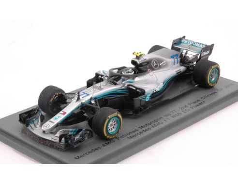 Spark Model S6053 MERCEDES F1 W09 V.BOTTAS 2018 N.77 RACE TO BE CONFIRMED 1:43 Modellino