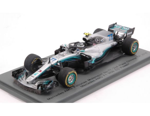 Spark Model S6053 MERCEDES F1 W09 V.BOTTAS 2018 N.77 RACE TO BE CONFIRMED 1:43 Modellino