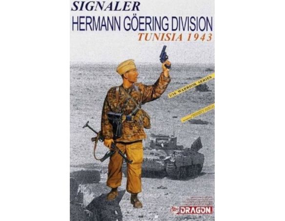 Dragon D1608 SIGNALER H.GOERING DIVISION TUNISIA 1943 KIT 1:16 Modellino