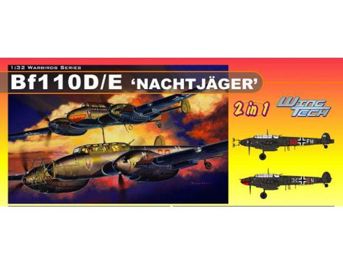 Dragon D3210 BF 110D - D/E NIGHT FIGHTER KIT 1:32 Modellino