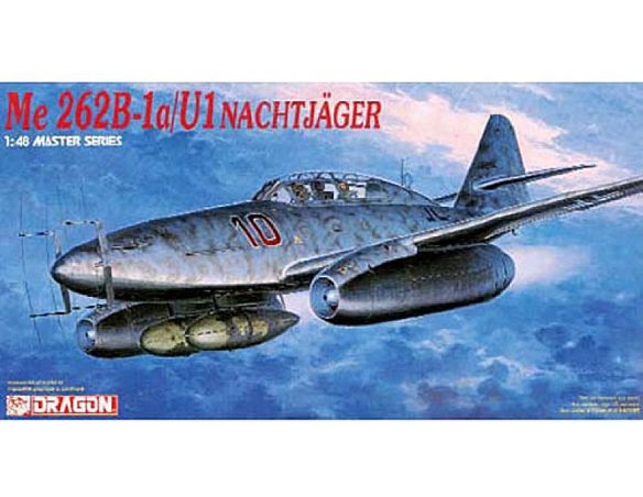 Dragon D5519 ME262B-1A/U-1 NACHTJAGER KIT 1:48 Modellino