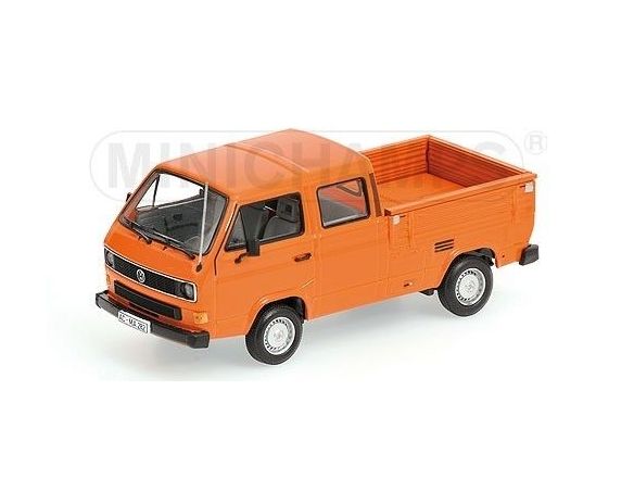 Minichamps PM400055261 VW T3 DOKA PRITSCHE 1983 ORANGE 1:43 Modellino