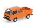 Minichamps PM400055261 VW T3 DOKA PRITSCHE 1983 ORANGE 1:43 Modellino