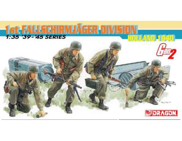 Dragon D6276 1st FJ DIVISION (HOLLAND 1940) GEN2 KIT 1:35 Modellino