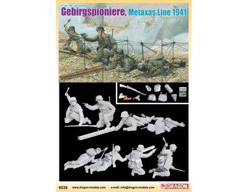 Dragon D6538 GEBIRGSPIONIERE METAXAS LINE KIT 1:35 Modellino